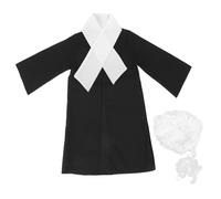 CIYODO Costume Garçon Fille de Juge Avocat Postiche, Taille Moyenne, pour Activités de Jeu de Rôle et Événements Festifs