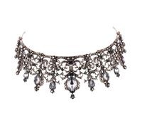 CIYODO Couronne de Mariage Vintage avec Strass Brillants Coiffe Royale pour Femmes Accessoire Chic pour Cérémonie et Halloween