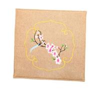 CIYODO Coussin Chauffant Électrique Moxa Tapis Armoise Respirant pour Soulagement Maux Dos Galette Chaise Confortable avec Housse Amovible et Lavable Usage Bureau et Maison Kaki