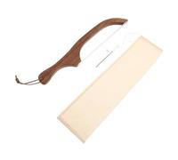 CIYODO Couteau à Rustproof avec Manche Bois Trancheuse Manuelle pour Maison Coupe Nette sans Miettes Accessoires pour Baguette Toast et Gâteau