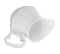 CIYODO Crémier Porcelaine Pot à Lait Élégant pour Café et Service Multifonctionnel Verseur de Sauce Décoratif Céramique Blanche pour Espresso et Boissons Chaudes