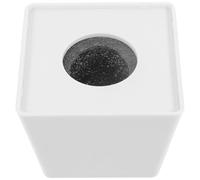 CIYODO Cube Drapeau Micro Housse de Microphone jetable Housse de Microphone de conférence en Plastique et Mousse, Logo Blanc, pour réunions d'entreprise et Station de Reportage