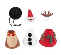 CIYODO Décoration de Noël Facile à Assembler 3 Pièces en Feutre Léger pour Bureau 8x7,5 Cm Couleur Vive et Résistante, pour Centre de Table de Ferme