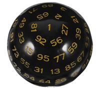 CIYODO Dés de Jeu de Table à 100 Faces en Acrylique Jaune Petits Dés Numériques Légers pour Jeux de Société Accessoires Pratiques pour Fêtes et Jeux de Rôle Réunion et Divertissement