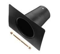 CIYODO Dispositif d'eau à Liaison pluviale gouttière chaîne de Pluie Adaptateur avec Trou de chaîne Alliage d'aluminium Noir