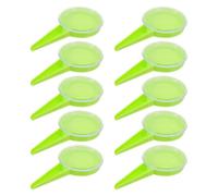 CIYODO Distributeur de Graines Portable Réglable 5 Niveaux, Lot de 10 Pièces Couleur Vert Pomme, Outil de Jardinage Manuel Précis pour Semis de Fleurs, Légumes et Potager, Semoir