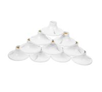 CIYODO Douille E27 En Bakélite Ignifuge Plate, Base De Plafonnier 10 Pièces, Support Robuste à Vis Pour Lampe Domestique Et Bureau, Installation Facile, Usage Intérieur Polyvalent