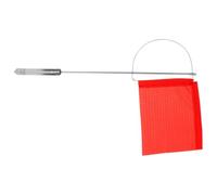 CIYODO Drapeau de Direction du Vent Marin Décoratif en Acier Inoxydable Rouge, Installation Facile, Design Unique pour Yacht et Bateau Extérieur