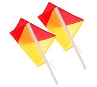 CIYODO Drapeaux de Signalisation pour Entraînement et Commande Sécurisée en Polyester Antidérapants 2pcs Taille 35x35cm pour Opérations Militaires
