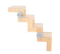 CIYODO Échelle Interactive pour Oiseaux Perchoir Multifonctionnel et Escalade pour Perroquets Calopsittes et Hamsters Accessoire de Cage à Oiseaux Naturel Installation Rapide