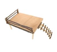 CIYODO Échelle Stable en Bois pour Hamster Plateforme De Jeu pour Animaux De Compagnie Sûre pour Rester Et en Bonne Santé