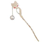 CIYODO Élégante Épingle à Cheveux Renard Alliage Vintage Accessoire Léger pour Chignon Féminin Design Robuste et Lisse pour Coiffures Rétro et Modernes