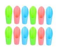 CIYODO Ensemble De 12 Mini Pelles De Jardin en Plastique pour Bonsaï Et Succulentes, Outils De Plantation pour Micro-Jardinage Intérieur, Couleurs Assorties, Légers Et Résistants