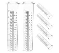 CIYODO Ensemble de 6 Pluviomètres Portables en Plastique avec Base Renforcée pour Planification D'irrigation Agricole et Surveillance des Précipitations de Jardin