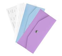 CIYODO Enveloppes Budgétaires en PU pour Gestion de Trésorerie Fermeture Sécurisée Rangement Polyvalent pour Shopping et Voyage