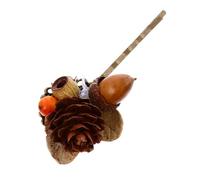 CIYODO Épingle à Cheveux Artisanale Vintage en Imitation Pin de Pin Motif de Baie Accessoire Léger et Compact pour Coiffure d'Automne et d'Hiver Décoration Élégante pour Fêtes et