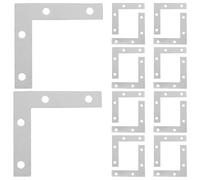 CIYODO Équerres Métalliques D’Angle en L 50 Pièces 55 X 55 CM Support de Renfort Intérieur pour Cadres Photo et Meubles en Bois Fixation D’Angle Robuste pour Assemblage Maison et