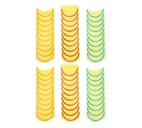 CIYODO Étiquettes Autocollantes D’identification pour Manomètre, Pvc Imperméable, Codage Couleur Rouge Jaune Vert, Diamètre 5 Cm, 6 Feuilles, Autocollants Indicateurs de Pression