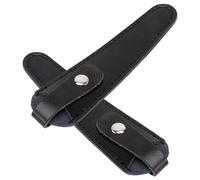 CIYODO Étui à Ciseaux en Cuir de Vachette Noir, Lot de 2 Pièces, Housses de Protection Légères pour Outils de Coiffure, Rangement Pratique pour Usage Domestique