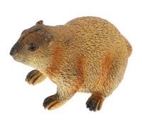 CIYODO Figurine de Marmotte Réaliste en Résine, Modèle de Simulation Animal Sauvage, Petite Statue Décorative pour Bureau, Chambre et Jardin, Éducatif pour Garçon et Filles, Décoration