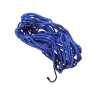CIYODO Filet de Chargement Élastique Bleu Réfléchissant 40 CM avec Crochets en Caoutchouc pour Moto et Vélo Filet Porte-Bagages Polyvalent pour Transporter Casque et Bagages en