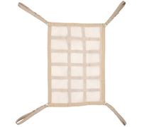 CIYODO Filet de Chargement pour Toit de Voiture en Tissu Non Tissé Beige, Grosse Capacité, Antidérapant et Gain de Place pour Voyages sur Route
