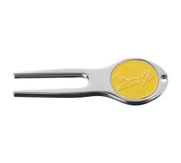 CIYODO Fourche à Divot Portable en Alliage Léger pour Réparation de Pelouse de Golf sur Parcours de Golf Marqueur de Balle Pratique