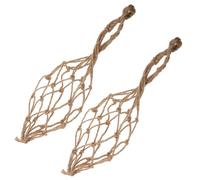 CIYODO Fourre-Tout pour Bouteille de Vin en Cordelette Tissée, 2 Pièces, Paquet Réutilisable Adapté Transport et Stockage Domestique