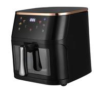 CIYODO Friteuse Air Électrique avec Fenêtre de Visualisation Chauffage Rapide Écran Tactile Multifonction Cuisson Saine avec Peu Huile Capacité pour Repas Familiaux