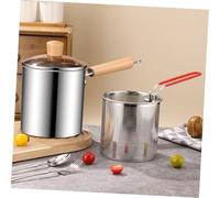 CIYODO Friteuse Inoxydable avec Panier à Frites et Poignée Poêle Profonde pour Maison Compatible Induction Cuisinez Chips Poisson Viandes Légumes Facilement et Rapidement