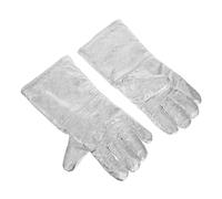 CIYODO Gants Résistants Chaleur Aluminium Foil Gants de Protection Thermique Flexibles et pour Travail Fonderie Soudage Four Barbecue et Industrie Chimique