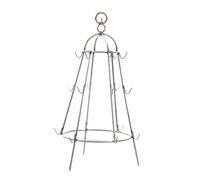 CIYODO Grille Suspendue en Acier Inoxydable Petite Taille avec Cintres Pratiques Support de Barbecue pour Aliments Ustensiles Barbecue Adaptés aux Grillades en Extérieur