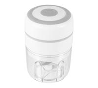 CIYODO Hachoir à Ail Électrique 250 Ml Blanc Mini Pilon à Viande Presse-Ail Électrique Outil de Broyage Gingembre Cuisine Maison Usage Quotidien
