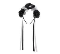 CIYODO Halloween Headband Skull Flower Headdress For Festival Party Costume Accessory Day Of The Dead Hairband For Masquerade And Cosplay