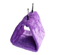 CIYODO hamac Perroquet cabane Oiseau Swing de Perroquet farci nid perroquets Imbrication Copain hamac en Peluche Perroquet hamac pour Perroquet lit d'escalade pour Perroquet Violet,Mauve