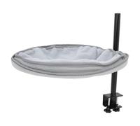 CIYODO Hamac pour Chat à Fixer sur Bureau 360° Rotatif Hauteur Réglable Filet Maille Gris Clair Lit Suspendu pour Chat D’Intérieur Fixation Stable pour Tables Jusqu’À 4 CM