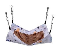 CIYODO Hamac Suspendu pour Petits Animaux, Lit Suspendu pour Hamster Et Chinchillas, Tissu Léger Respirant, Taille 34x33 Cm, Modèle Dinosaure, Usage Estival pour Cages Et Espaces Intérieurs