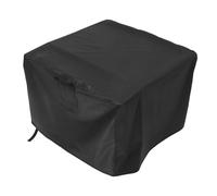 CIYODO Housse de Cheminée Extérieure Carrée Oxford Noir Imperméable pour Accessoires de Foyer à Gaz Protection Complète la Poussière Saleté Dimensions