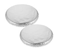 CIYODO Housse de Volant Voiture 2 Pièces en Film Aluminium Isolant Thermique, Protège-Volant Anti-Chaleur pour Été, Couvre-Roue Résistante et Facile à Nettoyer