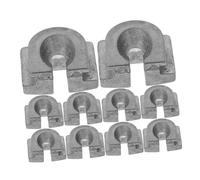 CIYODO Œillets en Alliage D'aluminium Argentés pour Remplacement de Manchon D'œillet de Tête de Coupe Lot de 10 Accessoires pour Pièces de Tondeuse à Gazon