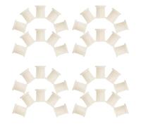 CIYODO Inserts en Plastique pour Roulettes de Chaise de Bureau - 100 Pièces - Manchons de Tige de Roulette Résistants - Protection de Pied de Meuble pour Sols - Remplacement Silencieux