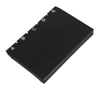 CIYODO Intercalaires pour Fiches Bristol en Polypropylène Noir, Lot de 30 Séparateurs Alphabétiques Compacts, Onglets Inscriptibles pour Classement de Cartes Index, Organisation Bureau
