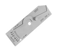 CIYODO Jauge de Soudure Fillet Métrique Multifonction avec Règle de Contrôle de Profondeur pour Inspection et Mesure Précise des Soudures