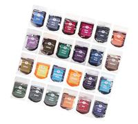 CIYODO Kit de Pigments Tie-dye Multicolores Poudre de Teinture Textile Synthétique Ensemble Tie-dye 24 Couleurs pour Jupes et Paquet en Toile, DIY et Art, Famille et Garçon et Filles