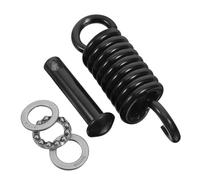 CIYODO Kit De Ressorts pour Fauteuil Hamac Et Balançoire, Accessoires Suspendre en Acier Noir, 1 Crochet à Ressort 1 Goupille 3 Silencieux, Fixation Sécurisée pour Jardin Et Terrasse