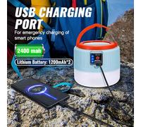 CIYODO Lanterne Camping Solaire Rechargeable USB avec Télécommande Modes Lumière Batterie Lithium Intégrée Suspendue pour Tente Randonnée Jardin Extérieur