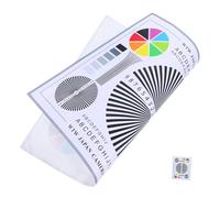 CIYODO Lens Test Chart for CCTV Installation System Test Accessories Color Wheel Focus Calibration Card for Indoor and Outdoor Use Durable Lens Adjustment Tool Accurate Image Assessment