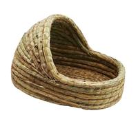 CIYODO Lit en Paille pour Hamster Nid Douillet pour Cochon Dinde Litière pour Animaux De Compagnie Cachette pour Petits Animaux