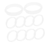 CIYODO Lot de 10 Anneaux Tubulaires Blancs pour Tunnel De Hamster, Connecteurs en Plastique, Accessoires DIY pour Cage à Hamster, Jeu D'exploration, Adaptés Aux Petits Animaux