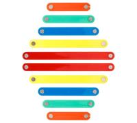 CIYODO Lot de 10 Bâtonnets Magnétiques Montessori 5 Longueurs Assorties pour Jeu de Construction Géométrique Éducatif, Apprentissage Mathématique, Bande Murale et Démonstration, Créatif